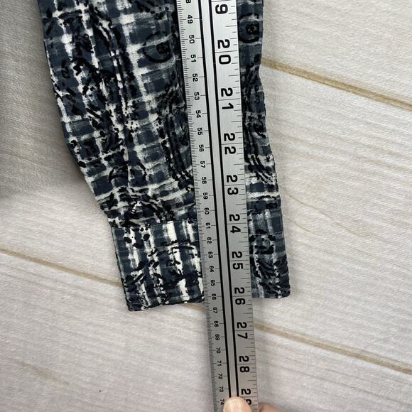 Eight X Premium Shirt Mens XL Black Geometric Paisley Button Down Artsy Classic - Picture 7 of 11